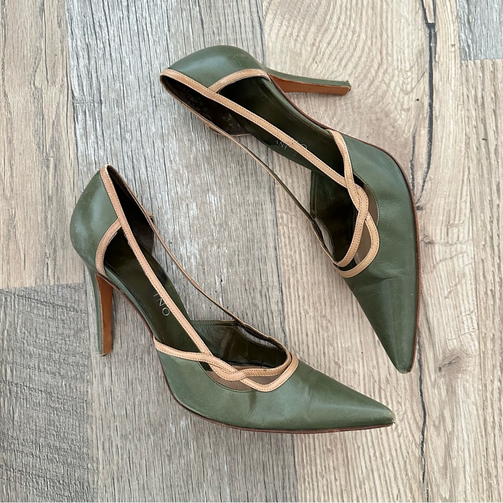 Valentino Pointy High Heels Designer Italian Shoes 37.5 - Picture 2 of 10